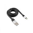 Sbox USB kabelis MODELIS USB-MICRO-2,4A, 1,5m, 480 Mbit/s, USB A M, microUSB M, pīts kabelis: Nē, krāsa: melna/sudraba