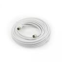 Sbox audio kabelis RF-10/R, 10m, RF M, RF F, balta, 1x1,0 CCS, 5,0 PE putas, AL, 32x0,12 AL, MG pinumi