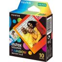 Fujifilm Instax Square Rainbow (10) Instant Film 8720094754284, 72 x 86 mm, 2.4 x 2.4" pildi ala, 3.4 x 2.8" tr&uuml;ki suurus, 10 tk.