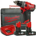 Аккумуляторная ударная дрель M12 FPD2-402X 12 В (2x4,0 Ач) 4933479869 MILWAUKEE