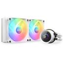 Nzxt CPU veepump RL-KR240-W1, 12cm, 30.6dB, alumiinium, LGA1150, LGA1151, LGA1155, LGA1200, LGA1700, LGA1156, AM4, AM5, 78.02cfm