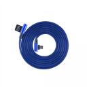 Sbox USB kabelis USB-MICRO-90-BL, 1,5m, 480 Mbit/s, USB A M, microUSB M, metāla kontaktdak&scaron;as, zila