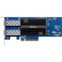 Synology Сетевая карта E10G30-F2 PCIe, SFP+, 10 Гбит/с, 5 лет гарантии, низкопрофильная, -20 - 60 &deg;C, 0 - 40 &deg;C, 5 - 95 %