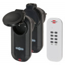 Belaidžių lizdų rinkinys 1000 W RC CE1 0201 su nuotolinio valdymo pultu 1507031 BRENNENSTUHL