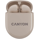 Juhtmevabad TWS k&otilde;rvaklapid Bluetooth &uuml;hendusega TWS-6 Beež CNS-TWS6BE CANYON
