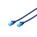 Digitus Patch kaabel U/UTP cat.5e PVC 3m DK-1512-030/B, 3m, CAT 5e, RJ45 Male, RJ45 Male