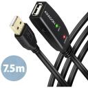 Axagon USB удлинитель ADR-207 7.5m, 1 x USB 2.0 A-M, 1 x USB 2.0 A-F, 480 Mbit/s, черный