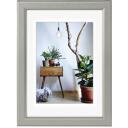 Hama Foto rāmis 00175262, 16.5x21.5 cm, akmens pelēka, atstarojo&scaron;s stikls, statīvs un āķis, videi draudzīgs