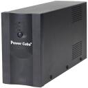 Gembird UPS POWER CUBE 650VA UPS-PC-652A, 650 VA, 390 W, 2 x IEC-C13, 12 h laadimine, AVR, &uuml;lepinge kaitse