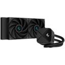 Deepcool Digitaalne vedeliku jahuti protsessorile LS520S ZERO DARK R-LS520-BKNNMM-G-1, 240 mm, 85,85 CFM, 32,9 dBA, 500-2250 RPM