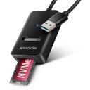 Axagon USB adapter ADM2-AM, 10Gbps, M.2, 0.1m kaabel, UASP, TRIM, S.M.A.R.T., 55x37x12mm