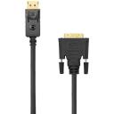Sbox DP-DVI-15/R, DP-DVI, 15m, 1920x1080@60Hz, 24K apzeltīti spraudņi, Ethernet, melna