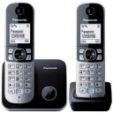 Panasonic Bezvadu tālrunis KX-TG6812 Black, 15h, 170h, 1.8", 120 numuri, 32 melodijas, papildu klausule