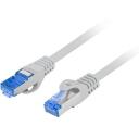 Lanberg kabelis, Patchcord kat.6a S/FTP, PCF6A-10CC-0025-S, 0.25m, 10Gbps, 500MHz, LSZH, CCA