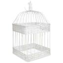 Besk Dekoratiivne Lindude Pesakast 9125281, 23x23x43cm, metall, antiikvalge
