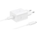Samsung Adapteris EP-T4511XWEGEU, 45W, USB Type-C, balta krās., 100-240V, 5V, 9V, 15V, 20V, 1.80m vads, dro&scaron;ība
