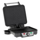 Mesko Grill MS 3050, 1800 W, Must/roostevaba teras, 180&deg; avamine, reguleeritav termostaat, kergesti puhastatav, mitte kleepuv kate