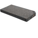 Flextail Zero Power akumulators ZERO POWER-B, 10000 mAh, 22.5 W, 2 &times; USB-C, IPX4, 10% rezerves, oglekļa &scaron;ķiedra