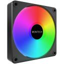 Montech Datora korpuss ventilators GF120R V2 ARGB PWM (B), 120mm, 1600RPM, 70.8CFM, HDB, RGB kontrolieris iekļauts
