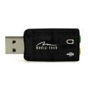 Media-Tech VIRTU 5.1 USB ЗВУКОВАЯ КАРТА MT5101, 5.1, USB, 1x 3,5mm minijack наушники, 1x 3,5mm minijack микрофон