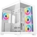 Deepcool CG530 4F WH Корпус R-CG530-WHADA4-G-1, 7, 3.5, 2.5, 399mm, 440mm, 285mm, белый, закаленное стекло