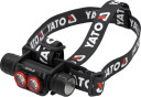 Uzlādējams galvas lukturis ar 3000 lm gaismas plūsmu YT-085943 YATO