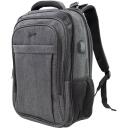 Sbox Mugursoma AMSTERDAM, 18", neilons, poliesters, 46x33x13cm, USB izeja, iek&scaron;ējais nodalījums, 3 kabatas