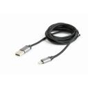 Gembird Lightning į USB kabelis 1.8m CCB-MUSB2B-AMLM-6 juodas, auksu padengti jungtys
