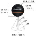 Deeper Smart Sonar PRO+2 FNG0033, 100 м, 15 см, 3 частоты, Встроенный GPS, Wi-Fi, Аккумулятор