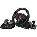 Subsonic Stūre SA5720-3, 180 grādi, 22 cm, 2 pedāļi, vadu savienojums, divkār&scaron;s vibrācijas motors, PS4, Xbox, Switch, dators