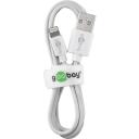 Goobay Lightning USB uzlādes un sinhronizācijas kabelis 54600, 1m, 480Mbit/s, 1A, MFi kabelis, divpusēja aizsardzība