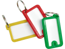 Atslēgu piekariņi 12 gab., PVC, zaļi, dzelteni, sarkani, melni, zili, 77930, TOYA