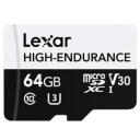 Lexar | Flash Memory Card | High-Endurance | 64 GB | microSDHC | Flash memory class UHS-I