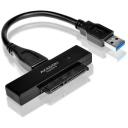 Axagon HDD adapter ADSA-1S6, USB 3.0, SATA 6G, 2,5" ketastele, 0.1m kaabel, plastikkarp, vahtpadjad