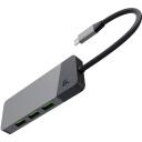 Green Cell USB-C ADAPTER HUBGC01, 3xUSB 3.1, HDMI 4K 60HZ, USB-C PD 85W, 2xSD/MicroSD, 7 porti