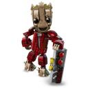 Lego LEGO MARVEL 76341 Ravager Jumpsuit Groot, 604 elementu, 250mm, 350mm, 190mm, 70mm, 10+ gadiem