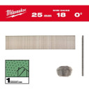 BEZGALVAS NAGLAS, 18 G, PLĀNA GALVIŅA, 18G / 25 MM / RC / G / SC1 - 5.000 PC, 4932492551 MILWAUKEE