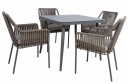 Комплект садовой мебели ANDROS стол и 4 стула, K21188, HOME4YOU