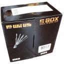 Sbox UTP-305, UTP kaabel, UTP-305, 305m, 24AWG, hall, kullatud pistikud