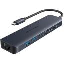 HyperDrive EcoSmart Gen.2 dokstacija HD4003GL, 100 W PD, 10 Gb/s USB, 4K 60 Hz, 1xHDMI, 1xUSB-C, 1xRJ-45, 2xUSB-A
