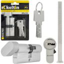 Keltin Užrakto cilindras su rankenėle K02703, 30/30G mm, 3 raktai, 25 000 ciklų, aliuminis, ZnAl lydinys