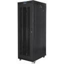 Lanberg montaažiraam FF01-8027-23BL, 27U, 800x1000mm, must, 1.5mm raami paksus, 6 jahutusventilaatorit