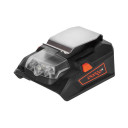 USB adapter for battery, with lamp 60lm BA-200L DNIPRO-M