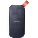 SanDisk pārnēsājamais SSD disks SDSSDE30-2T00-G26, 2 TB, 800 MB/s, USB Type-C 3.2 Gen 2, melns, kri&scaron;anas aizsardzība