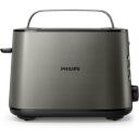 Philips Tosteris HD2651/80, 1050 W, 230 V, 50-60 Hz, 2 riekelės, Titano spalva, Metalinis korpusas, 8 rudos spalvos lygiai