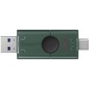 Kingston DataTraveler Duo DTDEG2/128GB, 128 GB, USB Type-C/Type-A, must/roheline