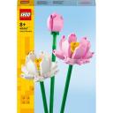Lego Konstruktors Lotusa ziedi 40647, 220 gab., plastmasa, 8 g., ziedi, Iconic, nav piemērots bērniem līdz 3 g.