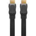 Goobay Ātrdarbīgs HDMI plakanais kabelis ar Ethernet 61279, 2 m, HDMI vīrietis (A tips), HDMI (A tips), zelta savienojumi