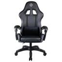 Subsonic M&auml;ngupink SA5685, must, s&uuml;nteetiline nahk, 3. klass, metallalus, 5 ratast, k&otilde;rguse reguleerimine, langetatav seljatugi