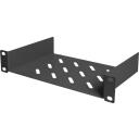 Digitus Rack plaukts DN-10-TRAY-1-B, 14.7cm, 21cm, perforēts, 1U, RAL 9005, tērauds